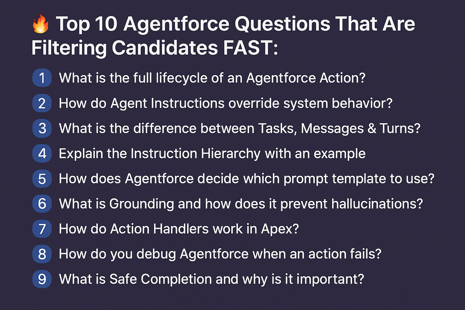 Top 10 Agentforce Interview Questions That Are Filtering Candidates FAST