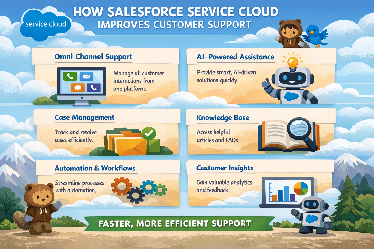 How Salesforce Service Cloud Improves Customer Support