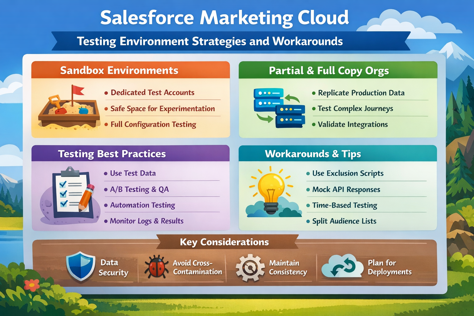 Salesforce Marketing Cloud: Testing Environment Strategies and Workarounds