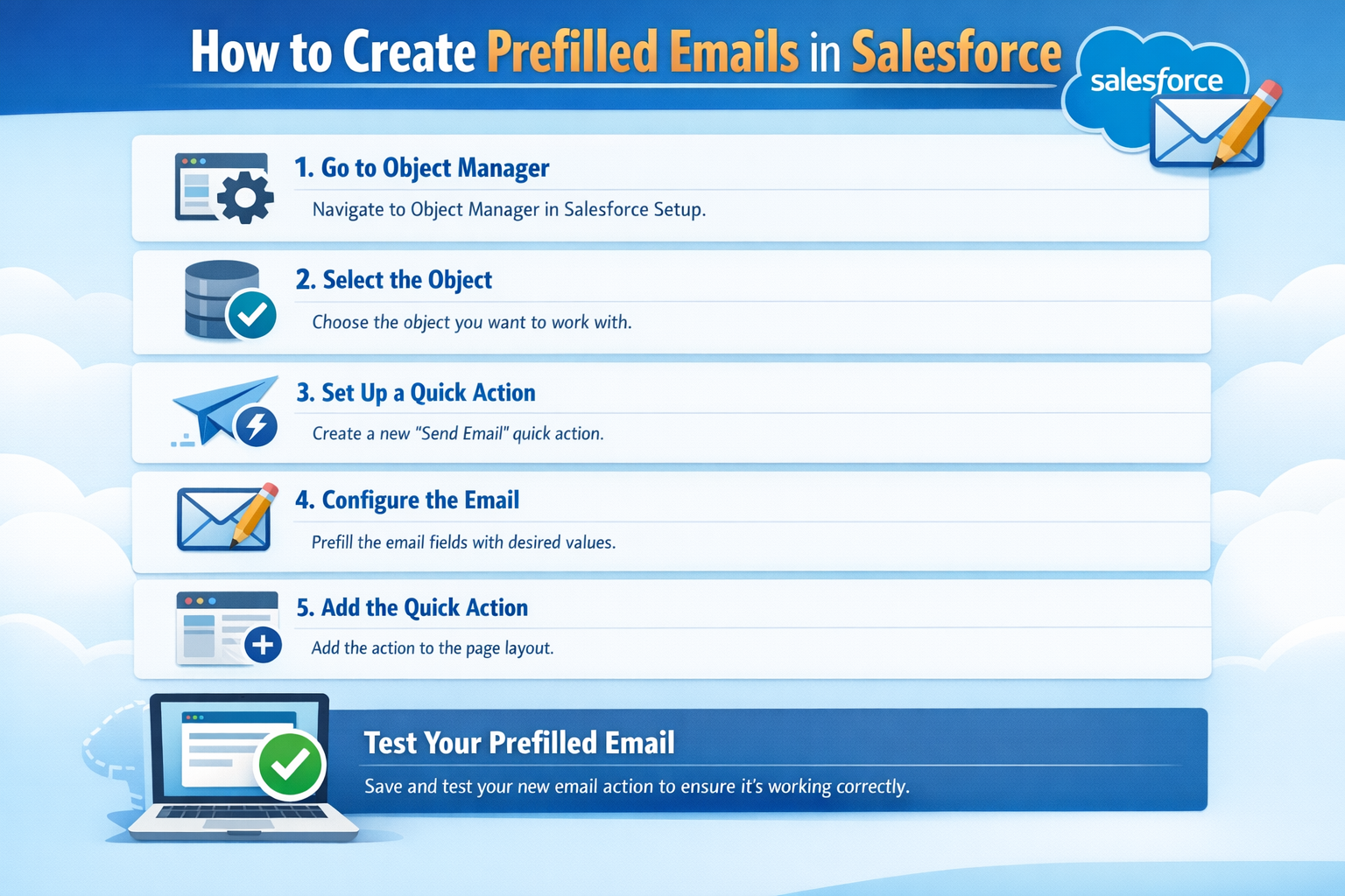 How to Create Prefilled Emails in Salesforce