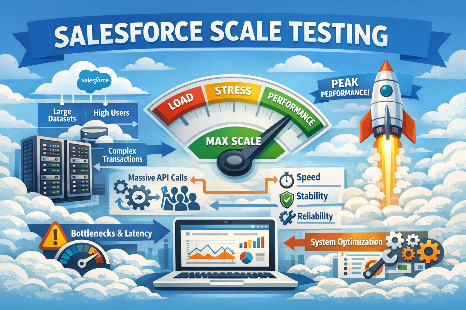 Salesforce Scale Testing: How to Keep Your Salesforce Application Fast During High Traffic