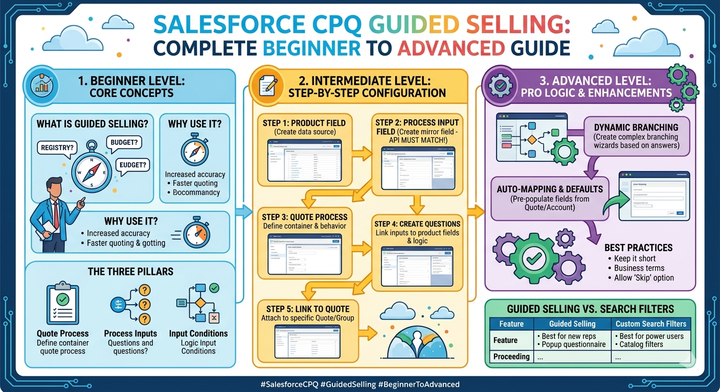 Salesforce CPQ Guided Selling: Complete Beginner to Advanced Guide
