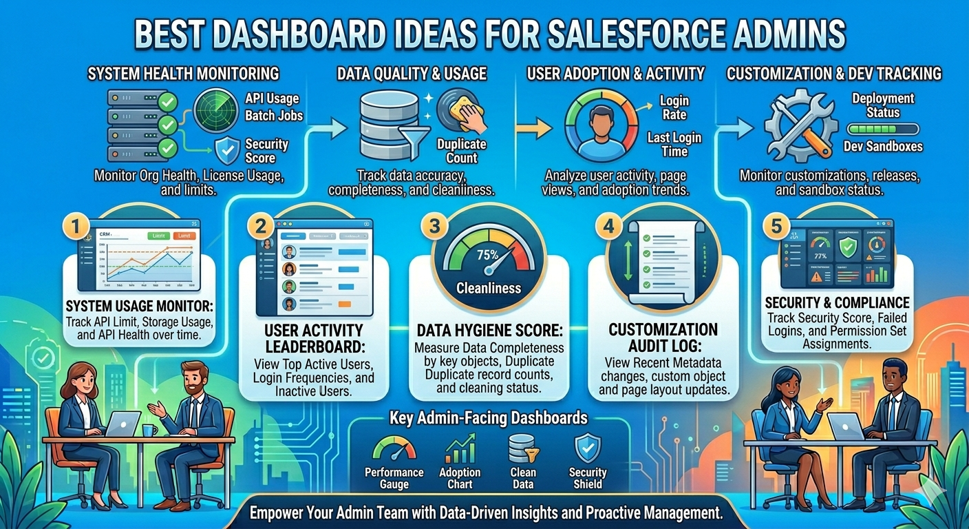 Best Dashboard Ideas for Salesforce Admins
