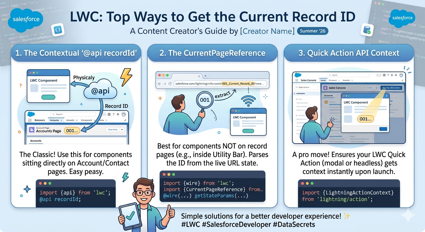 Ways to Get the Current Record ID in Lightning Web Components (LWC) document