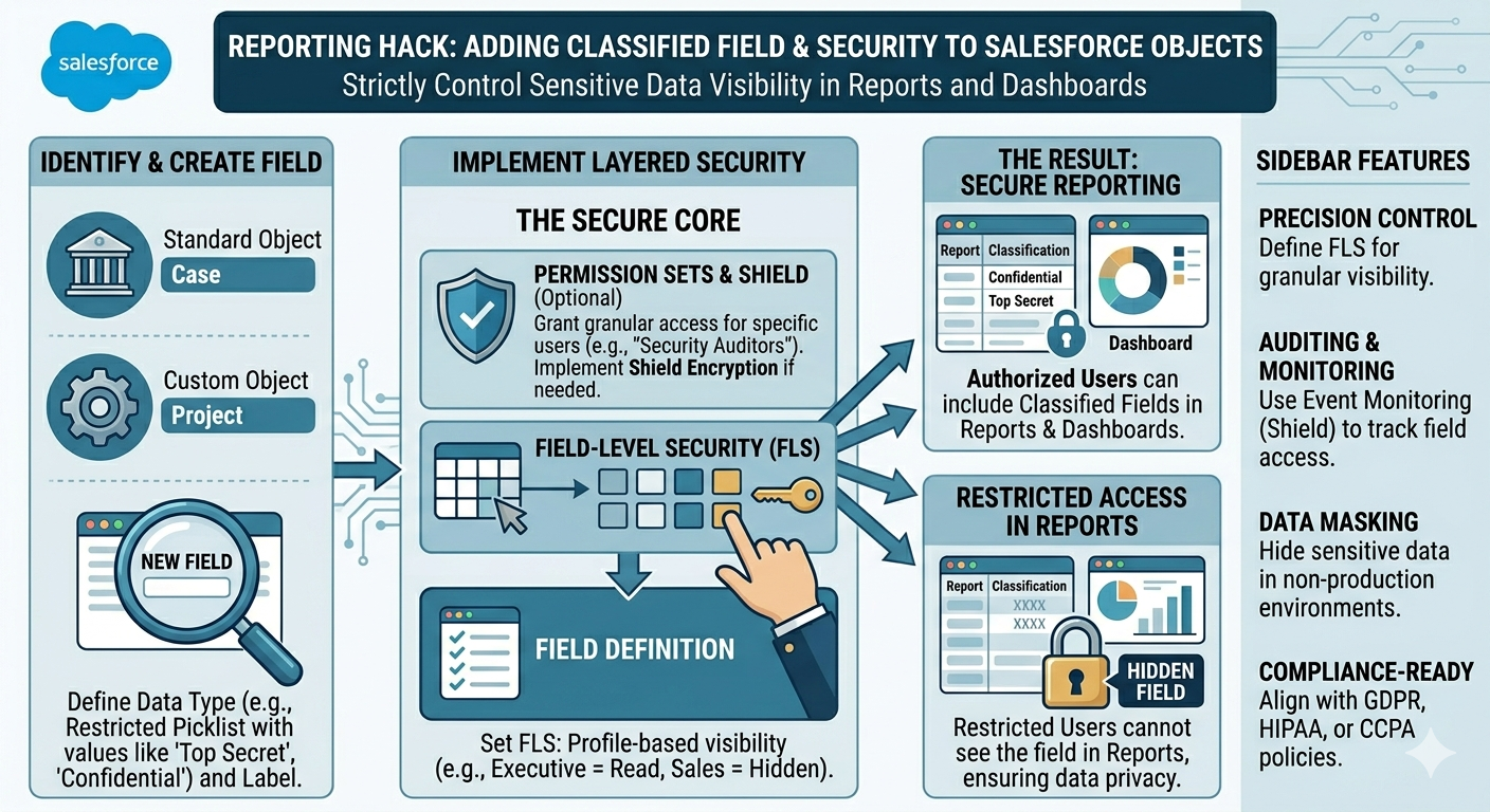 Reporting Hack: Add Classified Field on Salesforce Standard and Custom Object