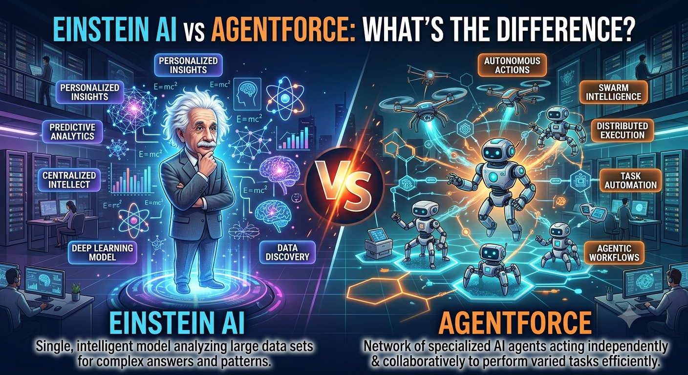 Einstein AI vs Agentforce: What’s the Difference?