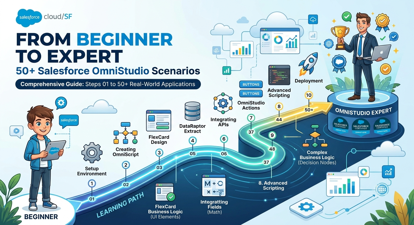 From Beginner to Expert: 50+ Salesforce OmniStudio Scenarios